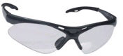 Safety Glasses, Black Frame/Clear Lens