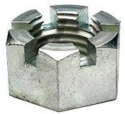 1-8 UNC SLOTD HEX NUT PLTD