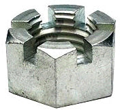 3/4-16 UNF SLOTD HEX NUT PLTD