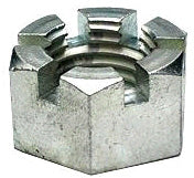 1 1/4-12 UNF SLOTTED HEX NUT PLT