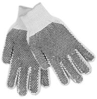 WHITE CANVAS GLOVE DURA-DOT