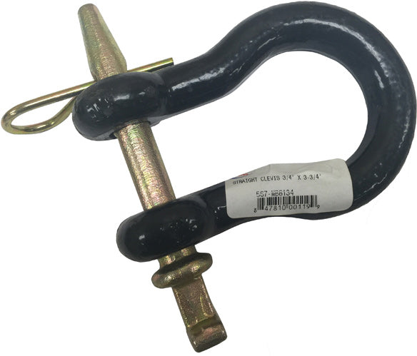 STRAIGHT CLEVIS 3/4" X 3-3/4"