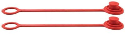 1/2" RUBBER DUST PLUG-RED 2PK