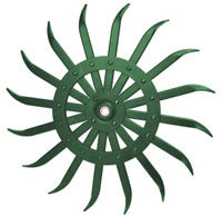 ROTARY HOE WHEEL-21"-GREEN