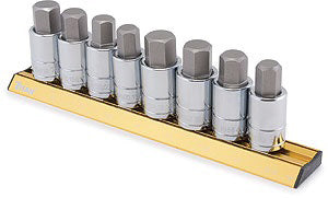 8 Pc. SAE/MM Large Hex Bit Socket Set