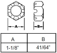 3/4-16 THD SPINDLE NUT