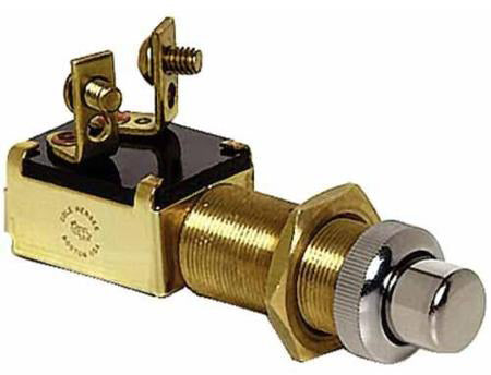 10 A. ALL BRASS MOMENTARY SWITCH
