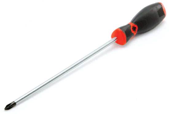 PHILIPS RD SHAF 2x8" CLR HDL SCREWDRIVER